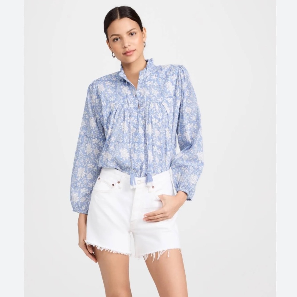 MAREA Blue Multi Georgia Top